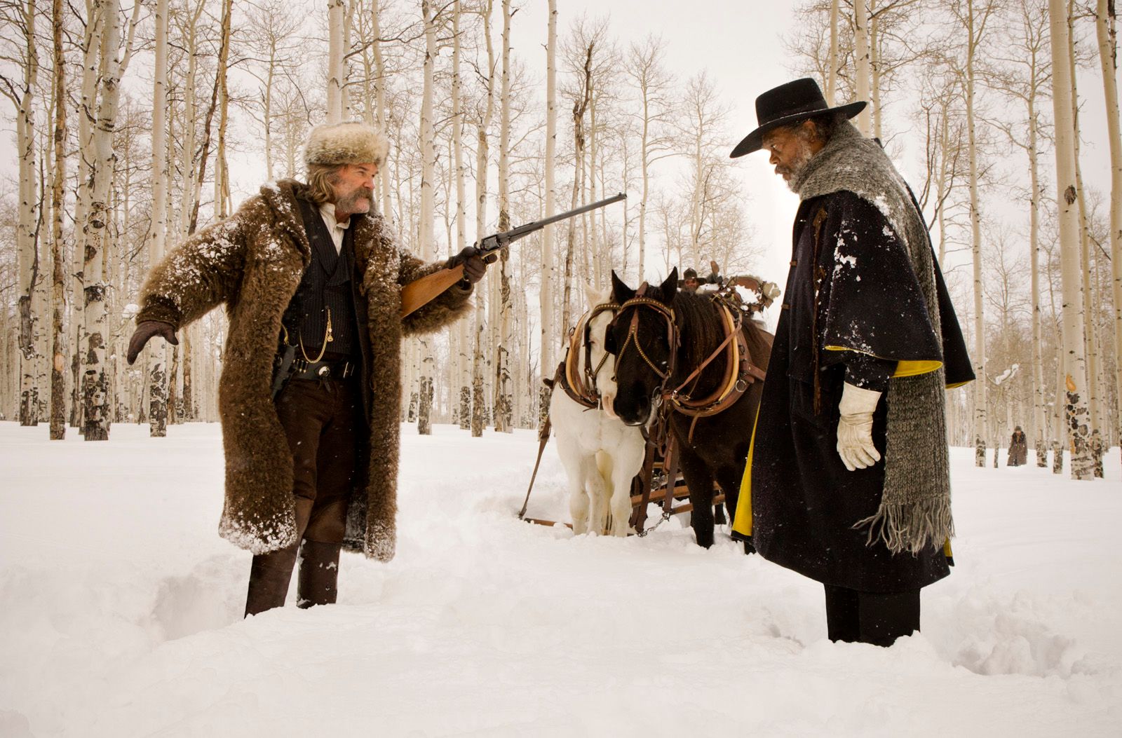 Les Huit salopards - Kurt Russell et Samuel L. Jackson